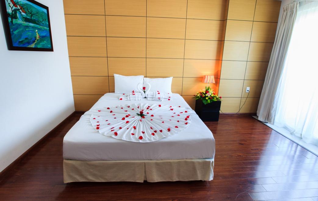 Chăn ga gối villa resort Nha Trang cao cấp
