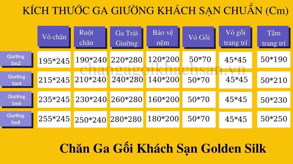 Cách tính kích thước ga khách sạn chuẩn