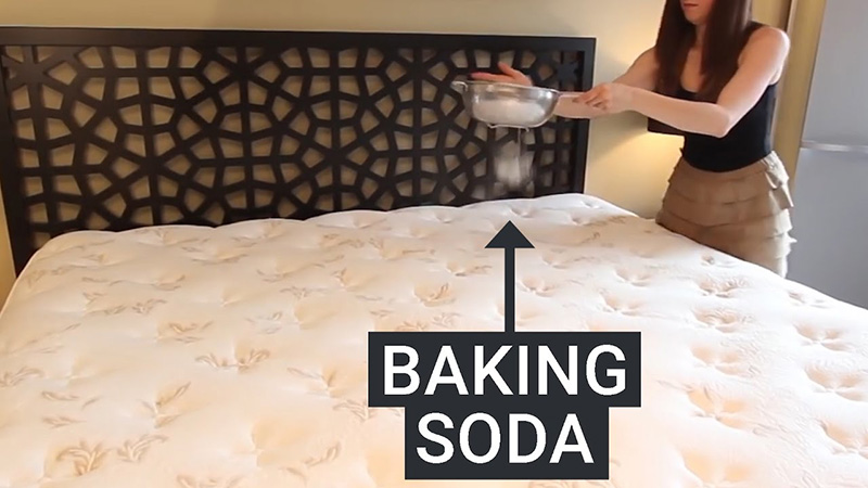 Bột baking soda có tác dụng làm sạch nệm