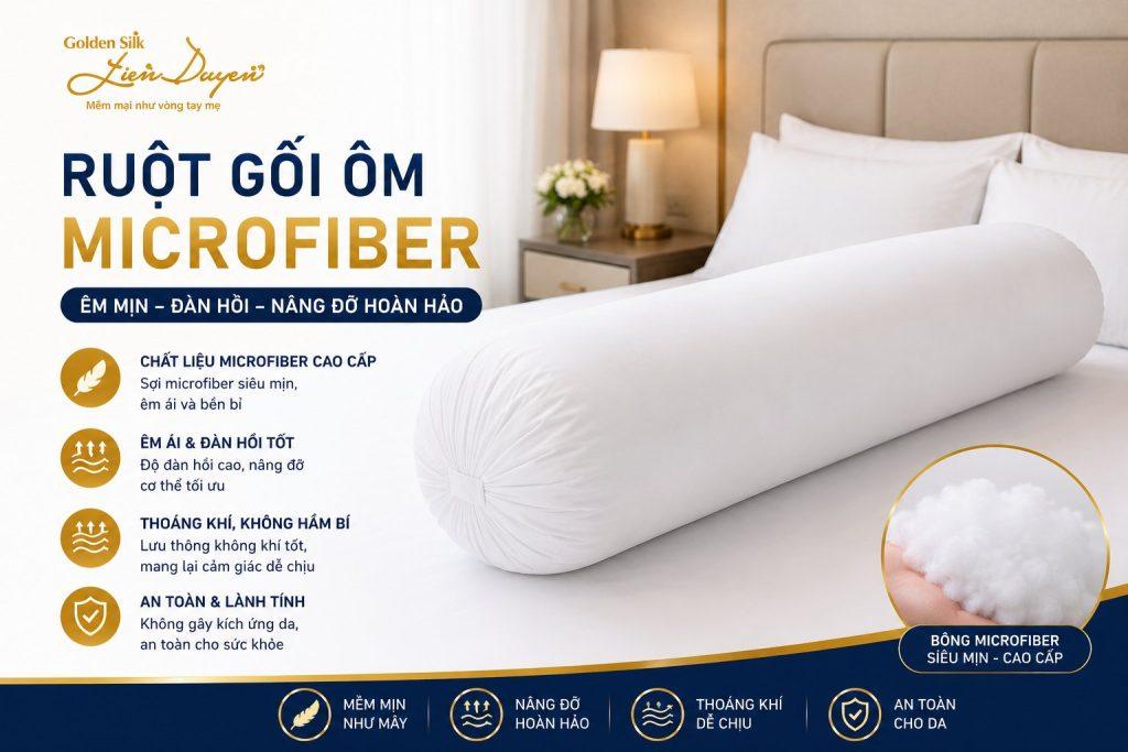 Ruột gối ôm Microfiber