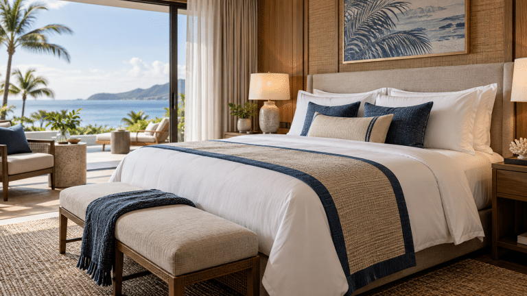 Chăn Ga Gối Resort 5 Sao: Tiêu Chuẩn Vải, Màu Sắc & Số Lượng Dự Trù